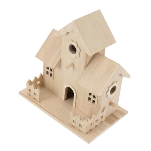 MOTHNUR Holz Vogelhaus zum Hängen Nistkasten aus Massivem Holz Wetterfestes Vogelhaus für Wellensittiche und Zebrafinken Garten Deko Sicherer Brutplatz für Kleine Vögel Retro Stil MOTHNUR Holz Vogelhaus zum Hängen Nistkasten aus Massivem Holz Wetterfestes Vogelhaus für Wellensittiche und Zebrafinken Garten Deko Sicherer Brutplatz für Kleine Vögel Retro Stil von MOTHNUR