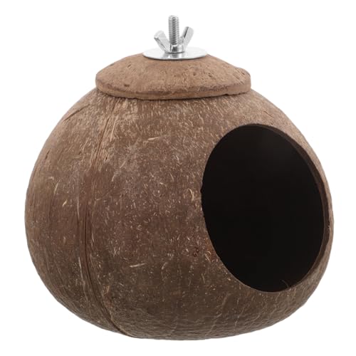 MOTHNUR Natürliches Großes Kokosnuss vogelnest für Papageien Sittiche Nymphensittiche Outdoor Vogelhaus Garten Dekoration Robust Leicht zu Reinigen MOTHNUR Natürliches Großes Kokosnuss vogelnest für Papageien Sittiche Nymphensittiche Outdoor Vogelhaus Garten Dekoration Robust Leicht zu Reinigen von MOTHNUR