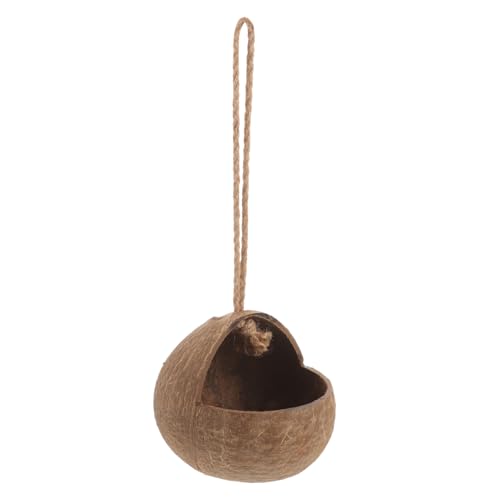 MOTHNUR Natürliches Kokosnussschalen Vogelnest Hängend Robust Vogelhaus für Wellensittiche Nymphensittiche Papageien Parakeet Brutnest Schlafplatz Vogelkäfig Zubehör Außen und Innen MOTHNUR Natürliches Kokosnussschalen Vogelnest Hängend Robust Vogelhaus für Wellensittiche Nymphensittiche Papageien Parakeet Brutnest Schlafplatz Vogelkäfig Zubehör Außen und Innen von MOTHNUR