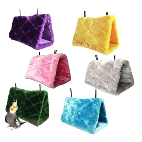 MOTHNUR Vogelnest Plüsch Hängematte Wärmendes Vogelhaus Kleintierhöhle Kuschelhütte mit Befestigungshaken für Papageien Nymphensittiche und Kleine Vögel MOTHNUR Vogelnest Plüsch Hängematte Wärmendes Vogelhaus Kleintierhöhle Kuschelhütte mit Befestigungshaken für Papageien Nymphensittiche und Kleine Vögel von MOTHNUR