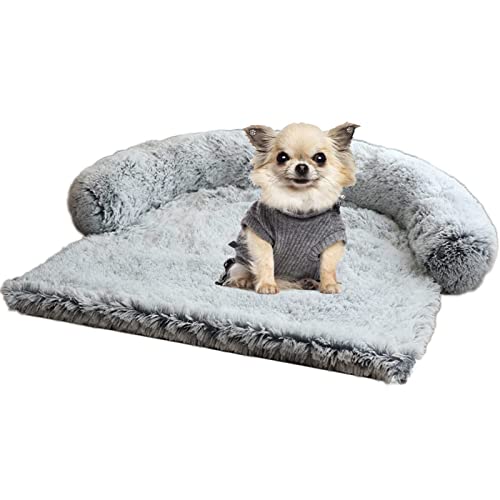 Hundebett Für Grosse Hunde Sofaschutz,Weiches Plüsch Hundematte,Orthopädische Hunde Kissen,Autositzschutz CouchDecke Mit Rutschfester Unterseite,Waschbar Hundesofa-L von MOTT