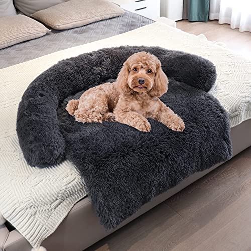 Hundebett Für Grosse Hunde Sofaschutz,Weiches Plüsch Hundematte,Orthopädische Hunde Kissen,Autositzschutz CouchDecke Mit Rutschfester Unterseite,Waschbar Hundesofa-L von MOTT