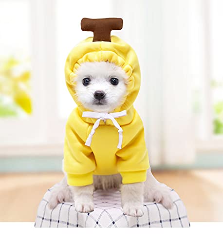 MOTT Niedliche Hundekleidung für Halloween, Welpen, Weihnachtskostüme, kreativer Hunde-Kapuzenpullover, Haustier-Cosplay-Kostüm, weiches Winter-Outfit für kleine Hunde, Katzen, Kaninchen von MOTT