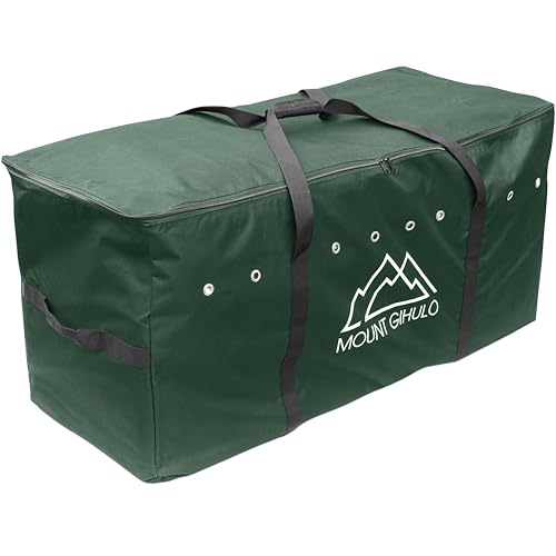 MOUNT GIHULO Heusack für Pferde 900D Polyester Pferdeheu Tasche Heu Aufbewahrungstasche Tragegriffe PVC Imprägnierung 2-String Ballen (Hunter Green, Groß) von MOUNT GIHULO