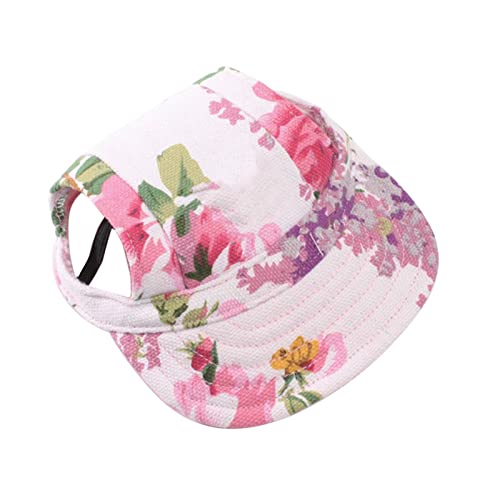 Baseball Cap Cap Puppy Outdo Hat Canvas Hundevisier Haustier Sommer oder kleine Haustierhüte Hundegeburtstagskuchenmischung Und Zuckerguss von MOVAWAKY