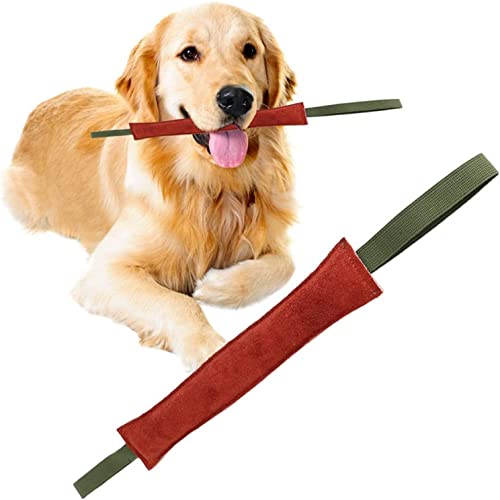 MOYZK Hunde-Schleppspielzeug Jute-Hundebissstab, 2 Stück, Hundebissstab, Trainingsstab, Leder-Beißstab, Hundebiss-Krafttrainingsstab-30cm von MOYZK