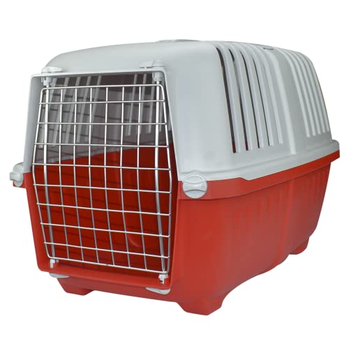 MPS SNC Transportbox Rasiko 3 Metall für Hunde und Katzen auf Reisen, 58,5 x 35,5 x 40 h von MPS