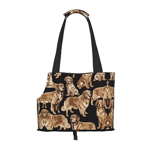 Mqgmz Golden Retrievers Haustier-Reisetasche und Taschensafe für Welpen und Katzen von MQGMZ