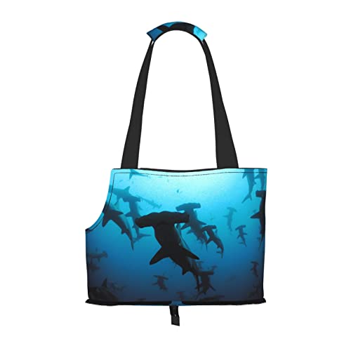 Mqgmz Hammerkopf Haie Print Haustier Reisetasche und Tasche Safe Welpen Katze von MQGMZ