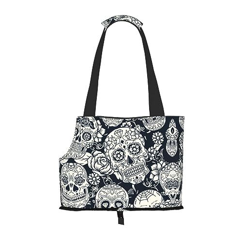 Mqgmz Haustier-Reisetasche und Taschensafe mit Totenkopf-Motiv, von MQGMZ