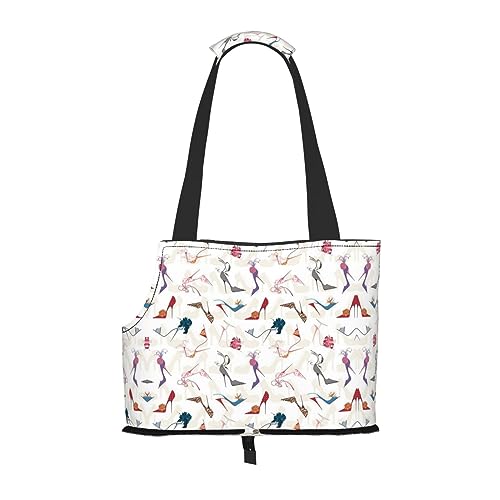 Mqgmz High Heel Shoes Print Pet Travel Carrying Bag and Pocket Safe Puppy Cat - Amazing Design von MQGMZ