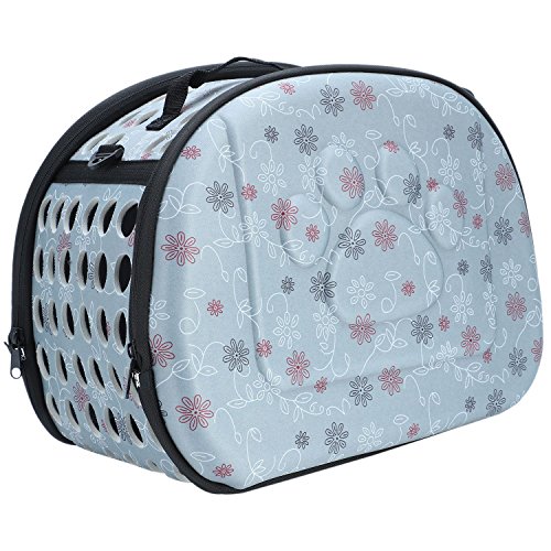 MQODLFP Haustier Hund Katze Seitentraeger Faltbare Travel Tote Umhaengetasche Portable Cage Kennel von MQODLFP