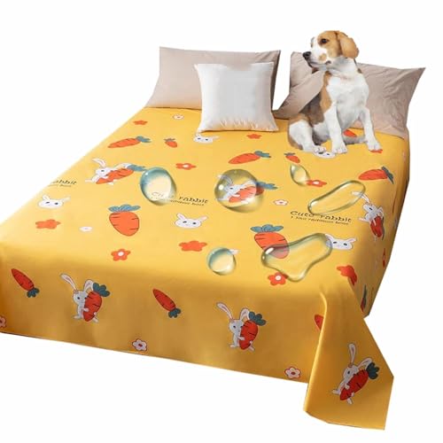 MQXDNFDC Hundebett-Abdeckung, Haustierdecke, Bett-Sofa-Schutz, wasserdicht, Möbelschutz für kleine, mittelgroße und große Hunde, Katzen, Haustiere, leicht zu reinigen, 160 x 230 cm, Blau (Gelb, 160 x von MQXDNFDC