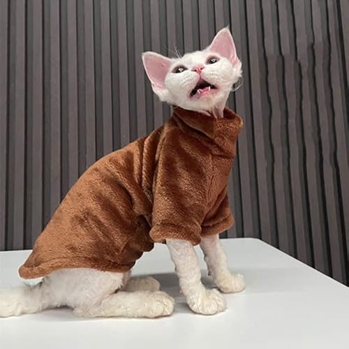 Winter Katze Kleidung für Sphinx Warm Hoodies Haustiere dicker Mantel Kätzchen Kostüme Jacke Chihuahua Herbst doppelseitig plus Samt von MREO