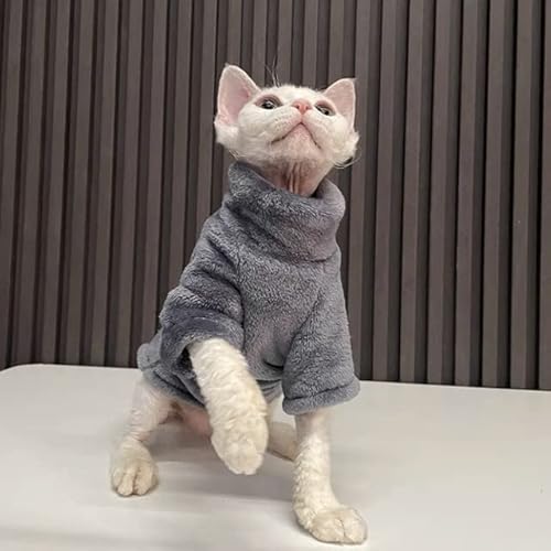 Winter Katze Kleidung für Sphinx Warm Hoodies Haustiere dicker Mantel Kätzchen Kostüme Jacke Chihuahua Herbst doppelseitig plus Samt von MREO