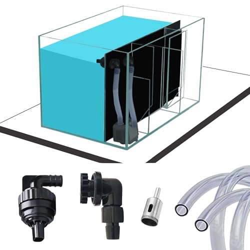 MRHN Aquarium Überlauf Kit Statt Aquarium Überlaufbox, Geeignet für Aquarium Sump Kit, InOut Überlauf und Rücklauf, Schlauchset, Wassereinlass und Wasserauslass-Kit von MRHN