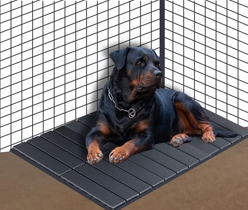 MrHN 6 Pack Hundehütte Bodenbelag - Zwinger Deck, Hundehütte Bodenbelag Outdoor, Zwinger Deck Bodenbelag für Hunde draußen, Statt Hundebox Tablett 42 x 28 Zwinger von MRHN