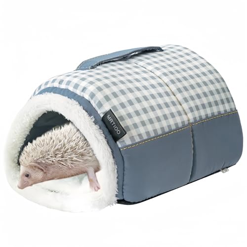 MRTIOO Niedliches Höhlenbett Nest Versteck Kleintiere Warmes Haus Käfig Zubehör für Igel Meerschweinchen Hamster Maschinenwaschbar - Plaid von MRTIOO