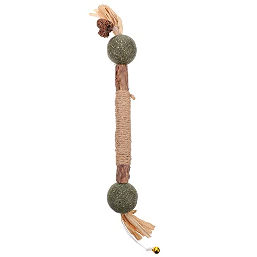 MRXFN Silvervine Stick mit Catnip Ball und Bell Cat Teeth Cleaning Wand Kauspielzeug von MRXFN