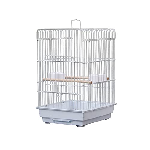 Vogelkäfig Vogelkäfig Einfacher großer Vogelkäfig Zuchtkäfig mit Griffen Nymphensittich Vogelkäfig for kleine und mittelgroße Vögel Sittiche Finken Vogelkäfige Dekoration ( Color : A ) von MRXFN