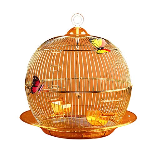 Vogelkäfig Vogelkäfig Goldener Aristokratischer Papageienkäfig Mode Exquisiter Dekorativer Ziervogelkäfig Indoor Outdoor Vogelzuchtkäfig Zuhause for Sittiche von MRXFN