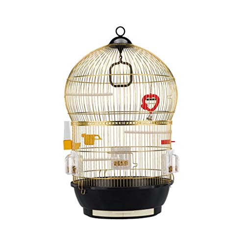 Vogelkäfig Vogelkäfig Großer Papageienkäfig Edelstahl Deluxe Bird Villa Exterior Einfacher und stilvoller High-End-Vogelkäfig for Lovebirds Finken Papageienvogelkäfig ( Color : White-Upgraded Version von MRXFN