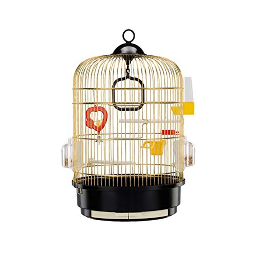 Vogelkäfig Vogelkäfig Großer Papageienkäfig Edelstahl Deluxe Bird Villa Exterior Einfacher und stilvoller High-End-Vogelkäfig for Lovebirds Finken Papageienvogelkäfig ( Color : White-Upgraded Version von MRXFN