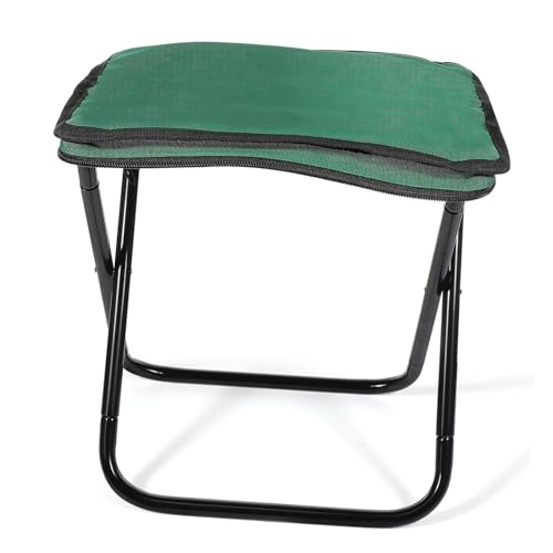 MUCKLILY Outdoor-klapphocker Tragbarer Stuhl Campingstuhl Fußstütze Klapphocker Für Erwachsene Tragbar Tragbarer Sitz Klapphocker Aus Aluminium Jagdhocker Green Aluminiumlegierung von MUCKLILY