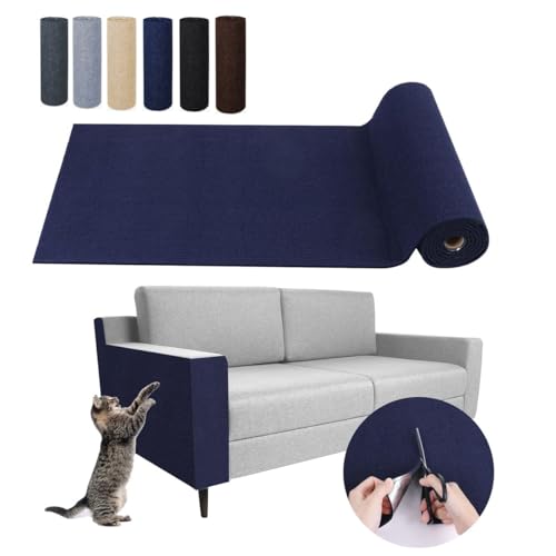 Cat Scratching mat self Adhesive, DIY Trimmable Cat Scratching Carpet, Cat Scratching Protector Board for Couch Furniture Wall Corner Cat Tree Post Carpet Shelf Shelves von MUGUOY