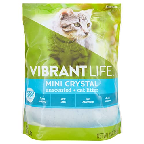 MUHU Vibrant Life Mini Crystal Katzenstreu, geruchlos, 3,6 kg von MUHU
