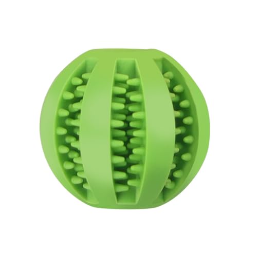 MUIKENT Haustier Zähne Schleifen Und Reinigen Spielzeug, Hund Kauen Und Undichten Ball Spielzeug, Ball Beißen Wassermelone Ball Spielzeug, 6cm von MUIKENT