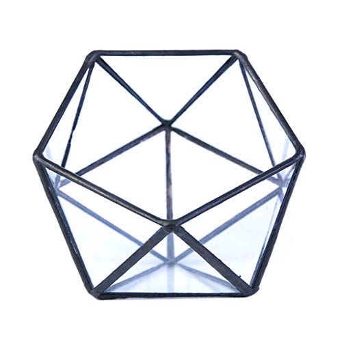 Glas-Terrarium-Aufbewahrungsbox, Schmuckhalter, Glas, geometrisches Terrarium, Tischplatte, SU-Glas-Terrarium von MULAIDI