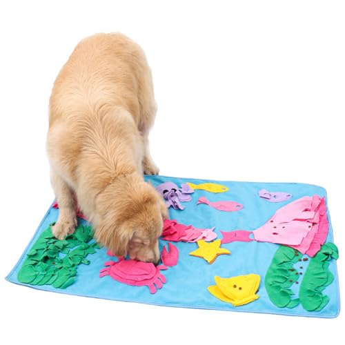 Interaction Pet Snuffle Mats Dog Slow Feeding Mat Soft Sniffing Pad Treat Mats Dog Slow Feeder Training Mat Dogs Feeding Blanket von MULAIDI