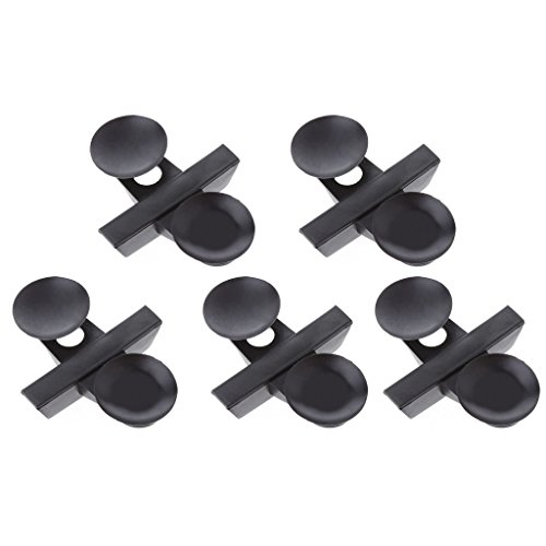 MULAIDI 5 Stück Aquarium Teiler Clips Mit Saugnäpfen Schwarze Weiche Saugnapfhalter Für Aquarien Teiler Stützclip Halterung Aquarium Heizung Licht Thermometer Kies Sand Dekorationen Luft von MULAIDI