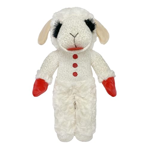 MULTIPET Standing Lamb Chop 13" Dog Toy,White von Multi Pet