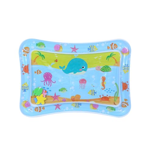 Sensorische Wasser Spielmatte Wasserspielmatte Katze Sommer Wassersensorische Spielmatte Katzen-Wasser-Spielmatte Verdickte Wassermatte Für Katzen Hund , Interaktives Katzenspielzeug (F1-G, One Size) von MUMEOMU