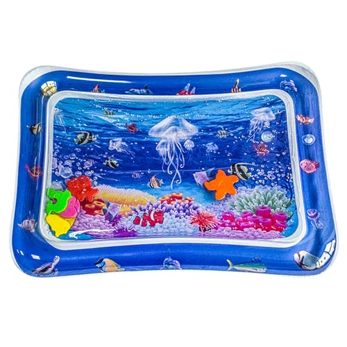 Sensorische Wasser Spielmatte Wasserspielmatte Katze Sommer Wassersensorische Spielmatte Katzen-Wasser-Spielmatte Verdickte Wassermatte Für Katzen Hund Kinder, Interaktives Katzenspielzeug Wassermatte von MUMEOMU