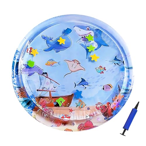 Sensorische Wasser Spielmatte Wasserspielmatte Katze Sommer Wassersensorische Spielmatte Katzen-Wasser-Spielmatte Verdickte Wassermatte Für Katzen Hund Kinder, Interaktives Katzenspielzeug Wassermatte von MUMEOMU