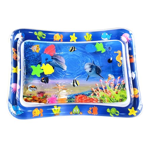 Sensorische Wasser Spielmatte Wasserspielmatte Katze Sommer Wassersensorische Spielmatte Katzen-Wasser-Spielmatte Verdickte Wassermatte Für Katzen Hund Kinder, Interaktives Katzenspielzeug Wassermatte von MUMEOMU