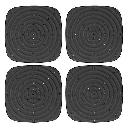 MUNEFE 4 Stück Hühnernest-Pads, Hühnerstall-Einstreu-Pads, waschbare Hühnerstall-Nistpads mit Rille für Hühner, die Eier legen (Black) von MUNEFE