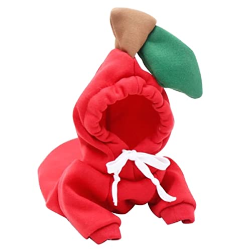 Hund Winter Warme Kleidung Niedliche Plüschmantel Hoodies für Bulldogge Haustier Kostüm Jacke von MUPUKKR