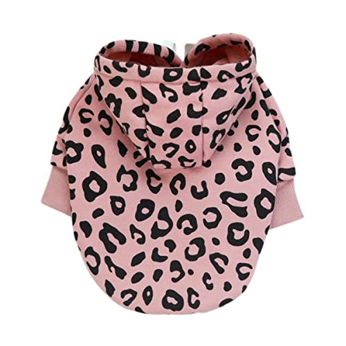 Klassische Leopard-Hundekleidung Hoodies für kleine Hunde Nettes französisches Bulldoggen-Kapuzen-Sweatshirt Cooles T-Shirt für Frenchie-Haustierprodukt von MUPUKKR