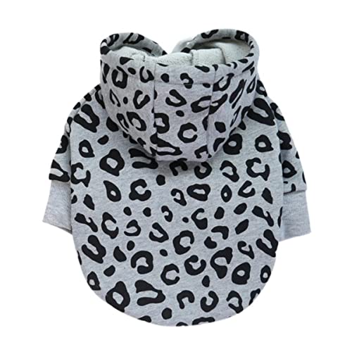 Klassische Leopard-Hundekleidung Hoodies für kleine Hunde Nettes französisches Bulldoggen-Kapuzen-Sweatshirt Cooles T-Shirt für Frenchie-Haustierprodukt von MUPUKKR