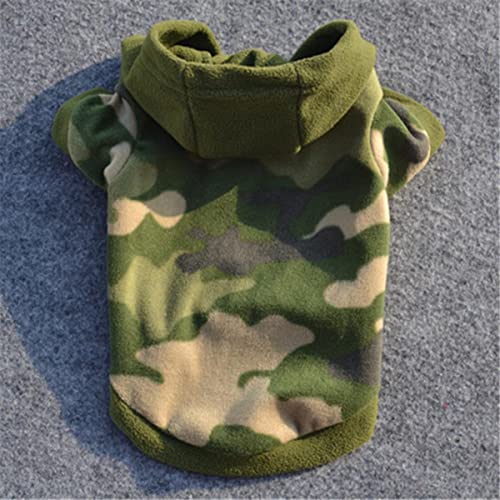 Mit Kapuze Camouflage Printed Dog Pet Kleidung Hoodie Warmer Pullover Welpenmantel Bekleidung Kostüm Hundemode Sweatshirt Mantel Jacke von MUPUKKR