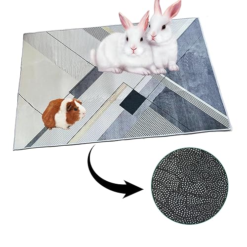 MUYG 200 cm große Kanincheneinlagen für Käfig, waschbar, wiederverwendbar, Hasen-Spielmatte mit rutschfester Unterseite, Haustierbettmatte, super saugfähig, Hunde-Welpen, Katzen, Meerschweinchen von MUYG