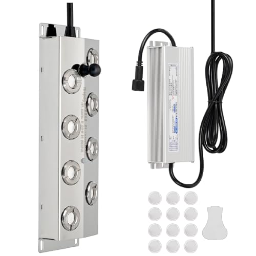 MUYIRTED 8 Köpfe Ultraschall Vernebler 6400 Ml/H Nebler, Nebelmaschine Outdoor Und Indoor, Mist Maker Fogger Für Teich, Luftbefeuchter Für Glasbehälter, 350W Wasserdichtes Netzteil MUYIRTED 8 Köpfe Ultraschall Vernebler 6400 Ml/H Nebler, Nebelmaschine Outdoor Und Indoor, Mist Maker Fogger Für Teich, Luftbefeuchter Für Glasbehälter, 350W Wasserdichtes Netzteil von MUYIRTED
