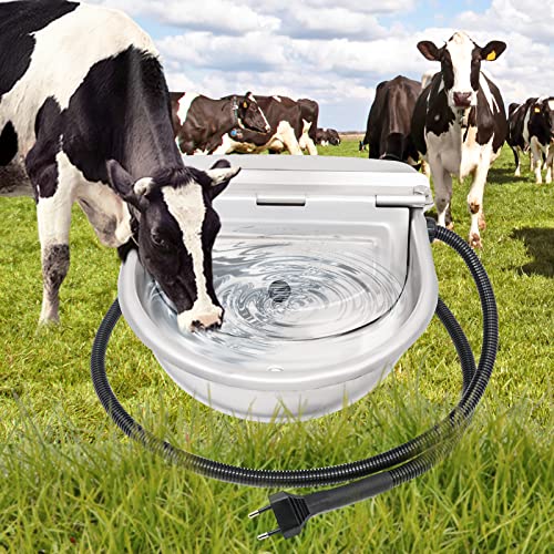 MUYIRTED Heizbare Tiertränke Automatisches Thermostat 220V/80W, Beheiztes Frostschutz Schwimmertränke Tränkebecken Aus Edelstahl, Automatische Wintertränke Für Hunde Pferde Schafe Und Rinder MUYIRTED Heizbare Tiertränke Automatisches Thermostat 220V/80W, Beheiztes Frostschutz Schwimmertränke Tränkebecken Aus Edelstahl, Automatische Wintertränke Für Hunde Pferde Schafe Und Rinder von MUYIRTED