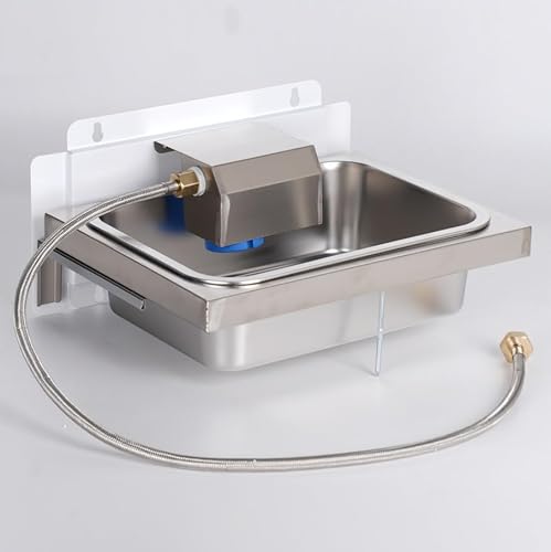 MUYIRTED Wasserspender Für Haustiere, 7.6L Hundetränke Aus Edelstahl, Automatische Wassernapf Für Hunde, Große Kapazität, 150cm Wasserpfeife Aus Metall, Tränkebecken im Freien MUYIRTED Wasserspender Für Haustiere, 7.6L Hundetränke Aus Edelstahl, Automatische Wassernapf Für Hunde, Große Kapazität, 150cm Wasserpfeife Aus Metall, Tränkebecken im Freien von MUYIRTED