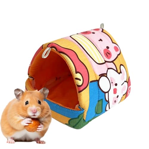 MWZBTG Hamsterhöhlenbett,Hamster-Warmbett,Kleintiere verstecken Haus Schlafnest - Hamster-Warmbett, Chinchilla-Betthöhle, kuschelig weich für Kaninchen, Mäuse von MWZBTG