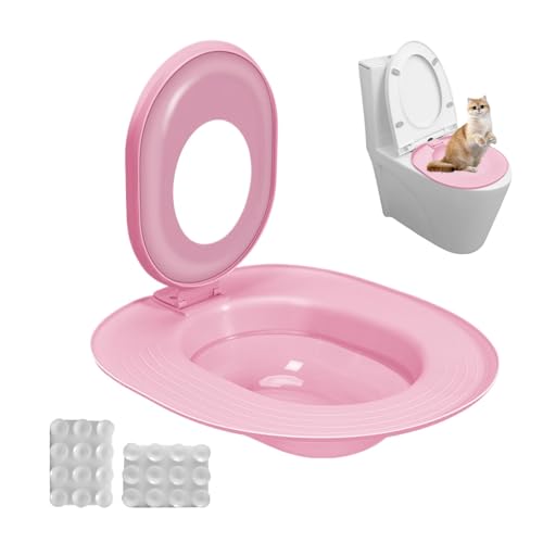 MWZBTG Katzen-Toilettentrainer, Katzen Toiletten Trainingssystem, Toiletten Katzenklo Trainer, Katzentoilette Reinigungstrainer, Katzentoiletten-Reinigungstrainer, 39x36.5cm von MWZBTG